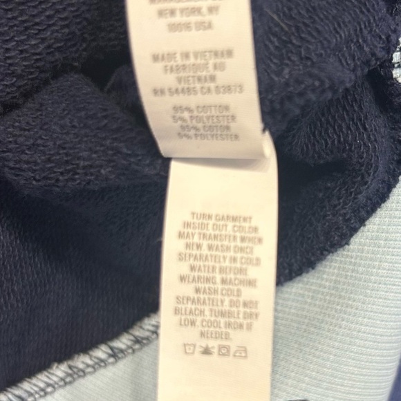 Offline by Aerie Half Zip Hoodie, Size XS, Retro Blue and White Sweatshirt - Picture 9 of 9